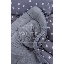 Yalıteks Home Tek Kişilik Welsoft Çift Taraflı Lüks Yorgan ve Yastık Kılıfı -Big Stars