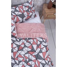 Yalıteks Home Tek Kişilik Welsoft Çift Taraflı Lüks Yorgan ve Yastık Kılıfı -Prizma