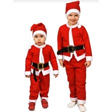 Modavals Yılbaşı Noel Baba & Noel Anne Çocuk Kardeş Kombin Kostüm