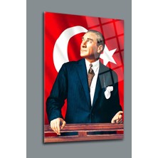 Glassart Design Atatürk cam tablo 120