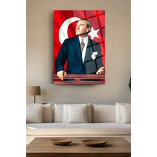 Glassart Design Atatürk cam tablo 120