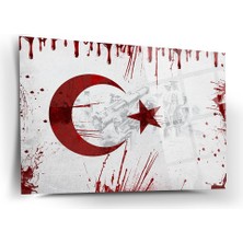 Türk Bayrağı-Kurtuluş Savaşı Cam Tablo