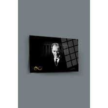 Atatürk Cam Tablo 88-Atatürk Tablosu-Türk Bayrağı Tablosu
