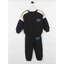 Chons Sloganlı Unisex Lacivert Çocuk Altüst Takım