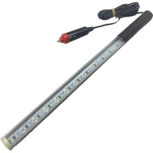 YLZ 12V Seyyar Lamba 36 Ledli Beyaz Mıknatıslı Anahtarlı (Çakmak Fişli) (3 Mt) (35 Cm)