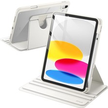 FUJİMAX Apple ipad Air 4. 5.nesil 10.9 Inç Kılıf 360 Derece Döner Başlıklı Yatay ve Dikey Standlı Kılıf-Kalem Şarja Uygun