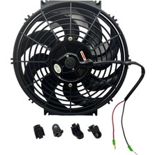 12V FAN MOTORU ÜFLEYİCİ AKSİYEL 11 " (HELİS) (DIŞ ÇAP 320 MM)