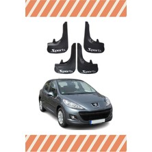 Xpetrana Peugeot 207 Sports Yazılı 4'lü Tozluk Çamurluk Paçalık