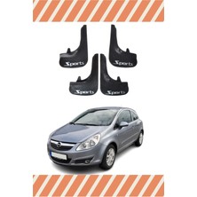 Opel Corsa D-E 2007-2014 Sports Yazılı 4'lü Tozluk Çamurluk Paçalık