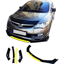 Belirtilmemiş Honda Civic Fc5 4 Parça Sarı Altlı Ön Lip