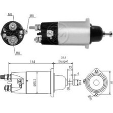 Zm 24V Marş Otomatiği Mıtsubıshı Tipi (M8 Cıvata) (2 Kulak)