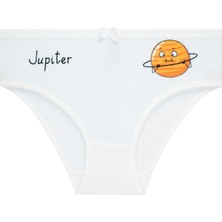 Biyokids Kız Çocuk Gezegenler Baskılı 5li Paket Külot Slip BYO1857