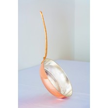 Bakır Concept Bakır Tava Uzunu Kulplu Modern Parlak Bakır Renk 22 CM