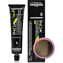 İnoa L'oreal Professionnel Inoa Yeni Amonyaksız Vegan Saç Boyası | 8 Yoğun Küllü Koyu Sarı 60ML 10