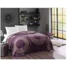 Taç Pamuk Battaniye Moon Mürdüm Tek Kişilik