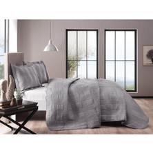 Taç Serena Yatak Örtüsü Seti Tek Kişilik Gri