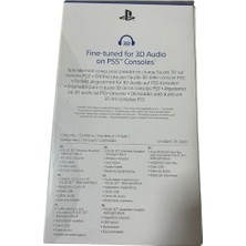 Sony Ps5 3D Siyah Kablosuz Mikrofonlu Kulak Üstü Oyuncu Kulaklığı