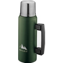 Aryıldız Nature Camp Taşınabilir Termos Yeşil 1 Litre