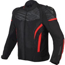 Prohel Colombıa 2 Aır 4 Mevsim Motosiklet Montu Kırmızı L Beden Sürtünmeye Dayanıklı Polyester Malzeme