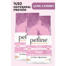 Petline Tavuklu Yavru Kedi Maması 3KG ( 2 x 1,5Kg ) - JUNIOR KITTEN