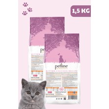 Petline Tavuklu Yavru Kedi Maması 3KG ( 2 x 1,5Kg ) - JUNIOR KITTEN