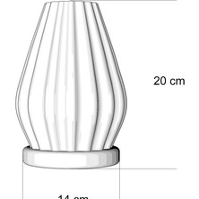 Ayey Design Kırık Beyaz - Ahşap Modern Abajur