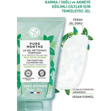 Yves Rocher Karma Ve Yağlı Ciltler Için Pure Menthe Prebiyotik Yüz Yıkama Jeli-125 ml