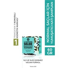 Yves Rocher Normal Saçlar Için (DOUCER) Yumuşatıcı Katı Şampuan - Sülfatsız & Tuzsuz & Vegan-60 gr