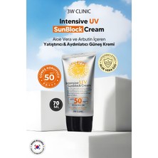 Yüksek Koruma Sağlayan Güneş Kremi 3W Clinic Intensive Uv Sun Block Cream SPF50+ Pa+++