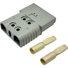 36V-150V ELEKTRİKLİ FORKLİFT AKÜ SOKETİ 160 A (35 MM/50 MM) (GRİ) (SBE160) (ÇAP:71 BOY:92 MM)