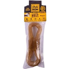 Delibon Deri El Işi Kemer Doğal Kemik Köpek Ödülü Naturel 15 cm 1 Adet