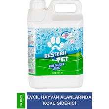 Resteril Hiyen Spreyi Pet 5L Köpek Kedi Koku Giderici Parfümsüz Dezenfektan Yüzey Temizleyici