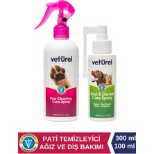 Veturel Köpek Pati Temizleme Köpek Ağız Kokusu Köpek Sağlık Pati Tüy Bakım 300ML - Ağız ve Diş Bakım Spreyi