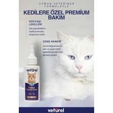 Veturel Kedi Yüz Bakım Solüsyonu 100ml Kedi Aknesi Gözyaşı Lekesi Temizleme Kedi Bakımı