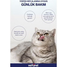 Veturel Kedi Yüz Bakım Solüsyonu 100ml Kedi Aknesi Gözyaşı Lekesi Temizleme Kedi Bakımı