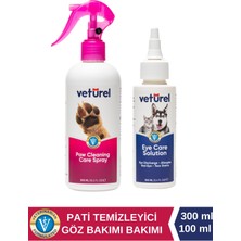 Veturel Kedi Göz Damlasi Kedi Pati Temizleme Kedi Tüy Sağlığı Pati Bakımı 300ML - Göz Bakım Solüsyonu