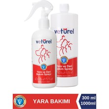 Yara ve Deri Bakım Spreyi 300x1000ml Kedi Köpek Yara Tahriş Bulaş