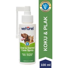 Ağız ve Diş Bakım Spreyi 100ml Kedi Ağız Bakımı Köpek Ağız Kokusu Diş Eti Plak Tartar