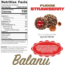 Balanu Fudge Çilek Dolgulu Fındık Kaplamalı Atıştırmalık 110G