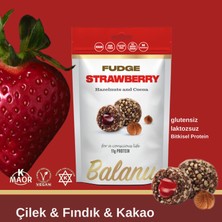 Balanu Fudge Çilek Dolgulu Fındık Kaplamalı Atıştırmalık 110G