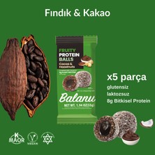 Balanu Fruity Meyveli Protein Topları Kakao Dolgulu ve Fındıklı Atıştırmalık 6 Paket x 55G