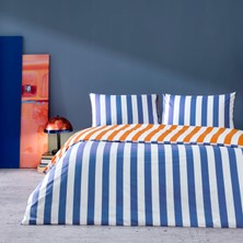 Taç Ranforce Çift Kişilik Nevresim Takımı Neva Turuncu