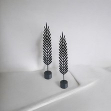 2'li Yaprak Dekor, Salon Ofis Dekor 28CM