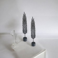 2'li Yaprak Dekor, Salon Ofis Dekor 28CM