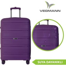 Vegmann Polipropilen (Pp) Atlas Violet Orta Boy Valiz