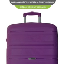 Vegmann Polipropilen (Pp) Atlas Violet Orta Boy Valiz