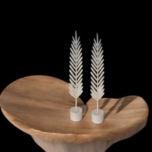 2'li Dekoratif Yaprak, Salon Ofis Dekoru 28 cm