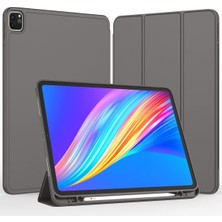 TEKNETSTORE Apple Ipad Pro 4. Nesil M2 2022 11 Inç Tablet Uyumlu Kılıf Uyku Modlu Kalem Bölmeli Silikon Koruyucu