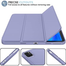 TEKNETSTORE Apple Ipad Pro 4. Nesil M2 2022 11 Inç Tablet Uyumlu Kılıf Uyku Modlu Kalem Bölmeli Silikon Koruyucu