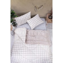 Yalıteks Home Çift Kişilik Welsoft Çift Taraflı Lüks Yorgan ve Yastık Kılıfı - Square Çift